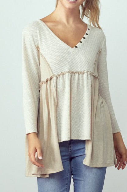 Boho Beige Top