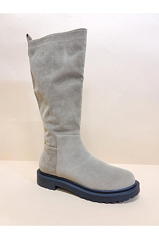 Suede High Boot