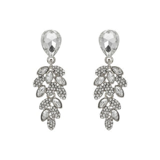 Crystal Drop Cluster Earrings