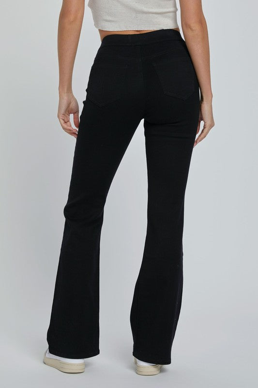 Cello Mid-Rise Flare Jeggings