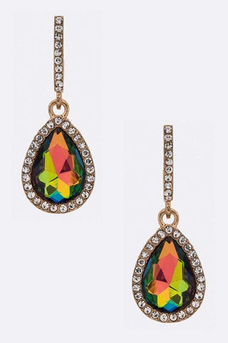 Crystal Pearshape Iconic Earrings