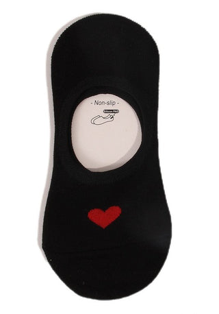 Lovey Heart Slip On Socks