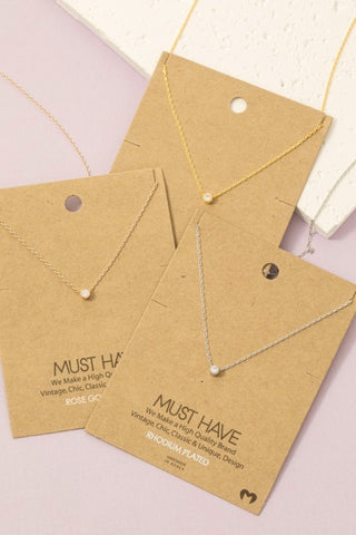 Gold Dipped Dainty CZ Necklace