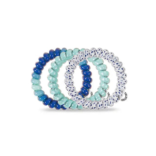 Teleties Large Spiral Hair Ties, 3-Pack