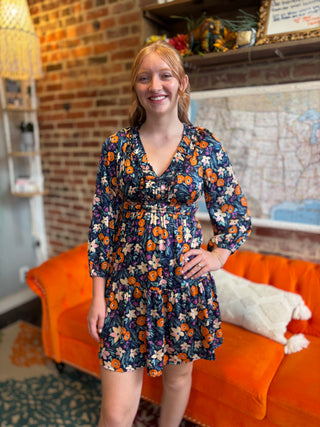 Bold, Vibrant Floral Dress