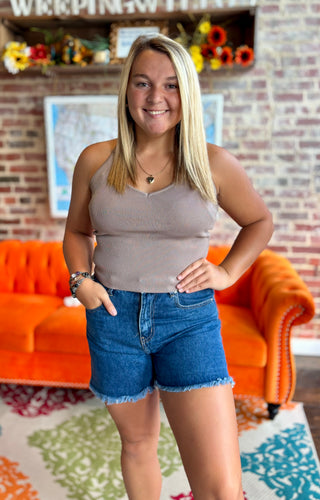 V-Neck, Criss Cross Tank