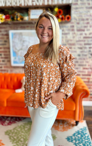 Floral Relaxed Blouse Top