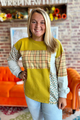Casual Color Block Top