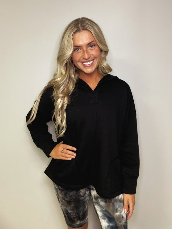 Black Fleece Long Sleeve Top