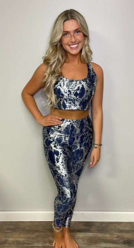 Snake Print Active Legging Set
