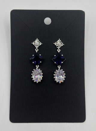 Elegant Amethyst Dangle Earrings