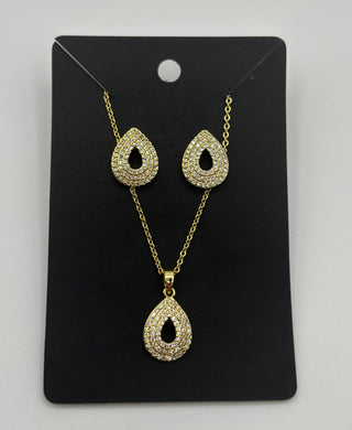 Teardrop Earring & Necklace Set