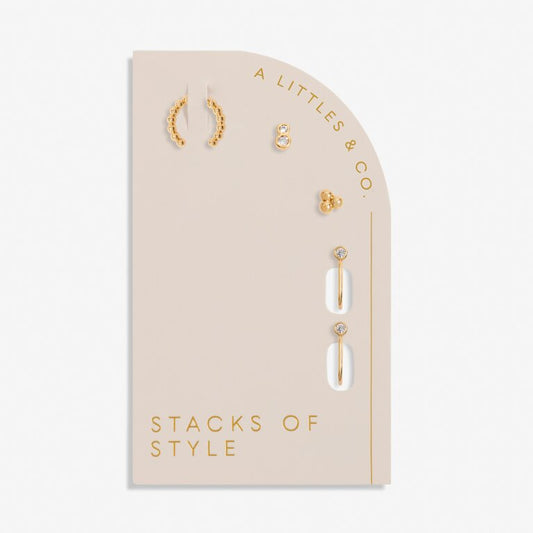 A Littles & Co, Stacks of Style, CZ Earrings