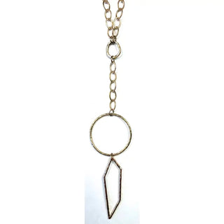Necklace-Simple Geometric Y Pendant Necklace