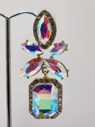 Gold Iridescent Drop Earring