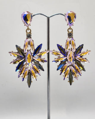 Gold Firework Drop Earring
