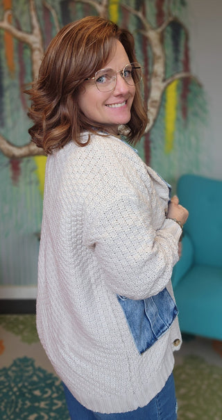 Lounge Denim Layered Jacket