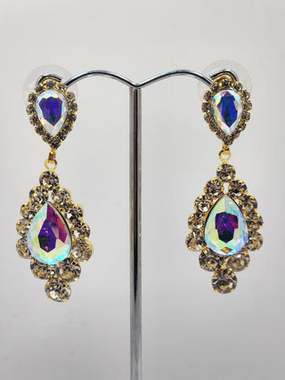 Luminous Iridescent Gold Earrings