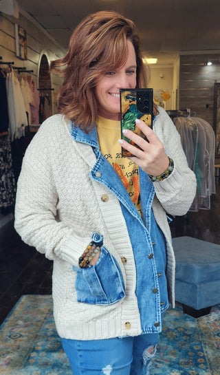 Lounge Denim Layered Jacket