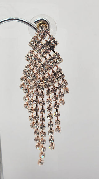 Gold Chandelier Fringe Earring