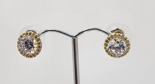 Gold Diamond Stud Earrings