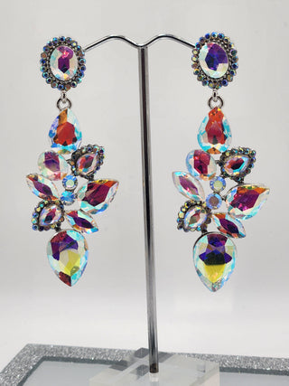 Hunk Silver Iridescent Earring