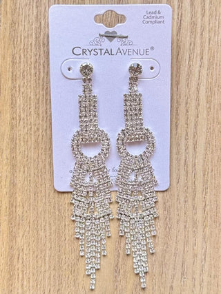 Silver Cascade Earrings