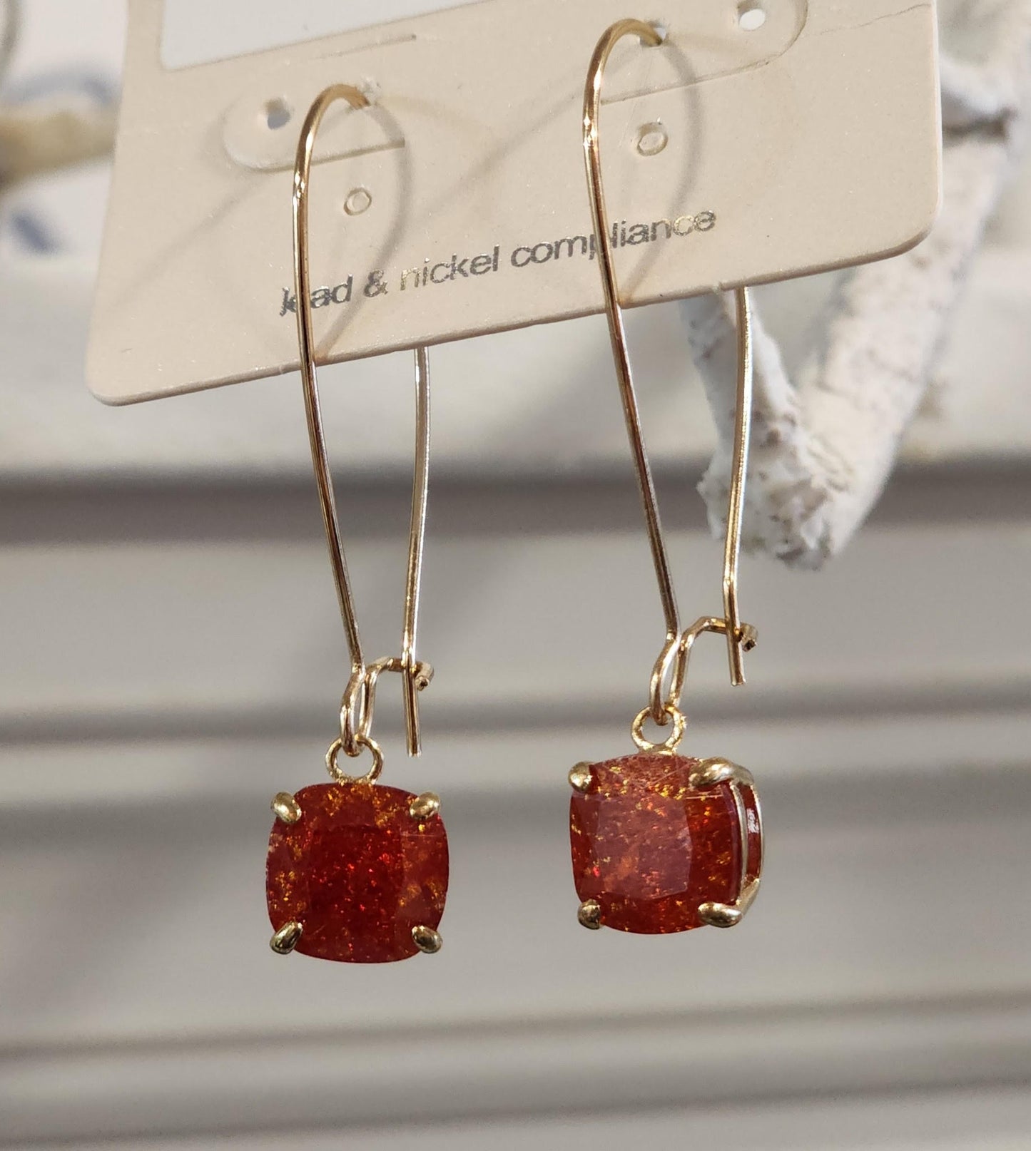 Hanging Gem Earrings