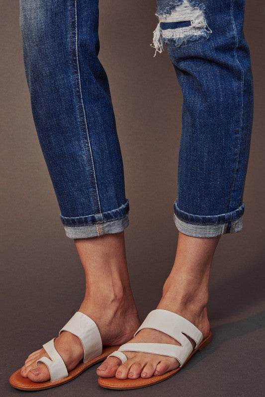 Kancan Kyle Mid Rise Boyfriend Jean
