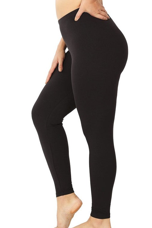 Plus Size Microfiber Leggings