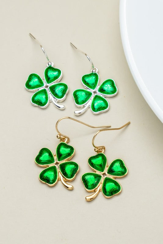 Four Leaf Clover Earrings