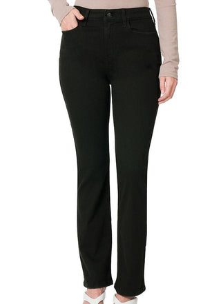 Straight Legged Black Denim Pants