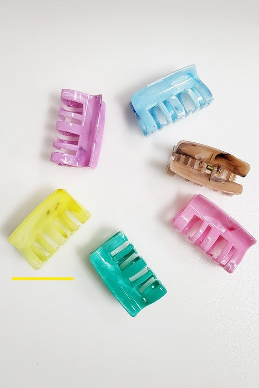 Marble Hair Clips