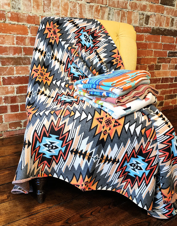 Myra Aztec Print Blankets