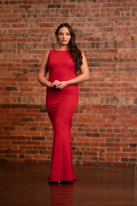 Red Elegant Formal Gown