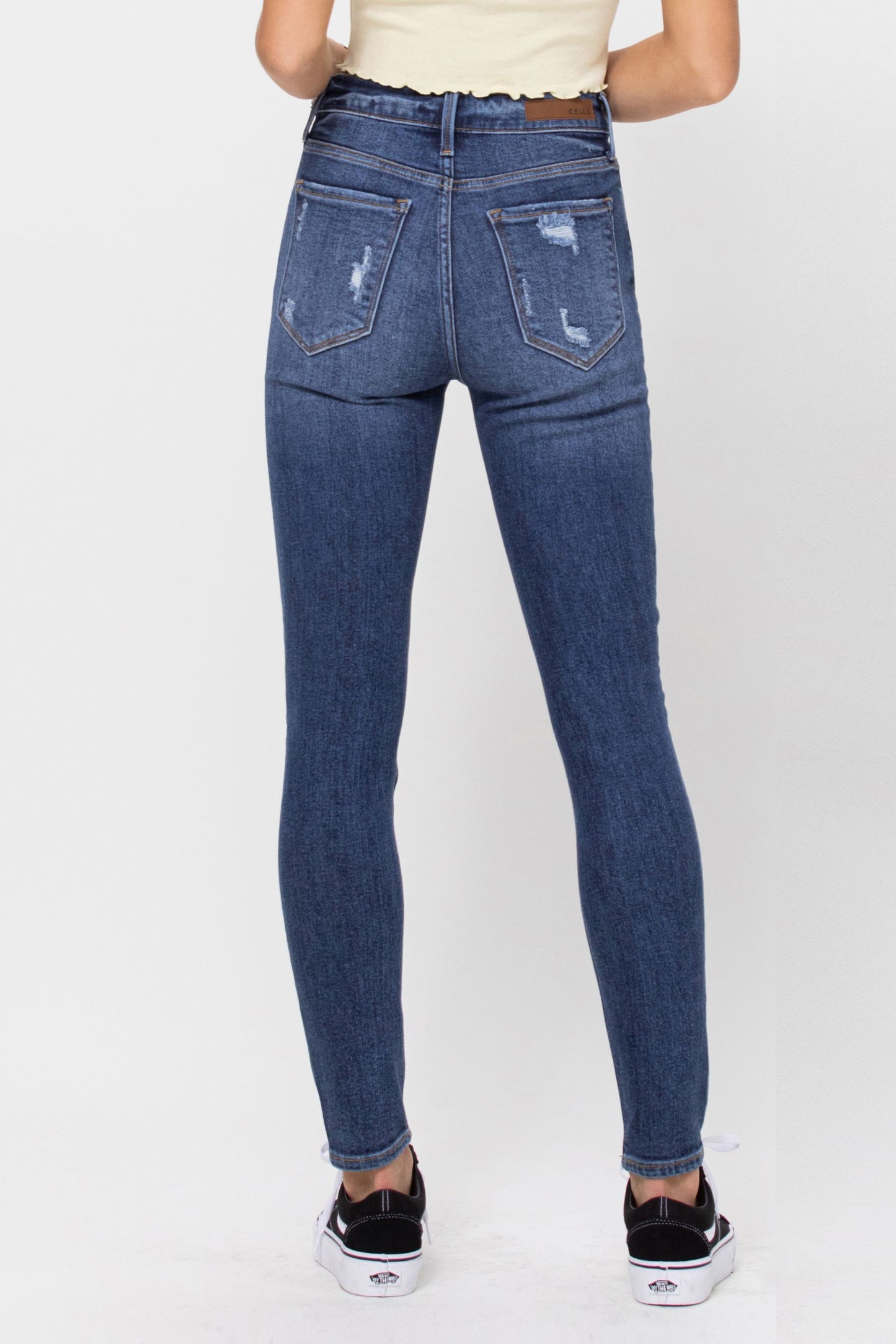 Cello Millie High Rise Destroyed Skinny Jean - Weeping Willow Boutique