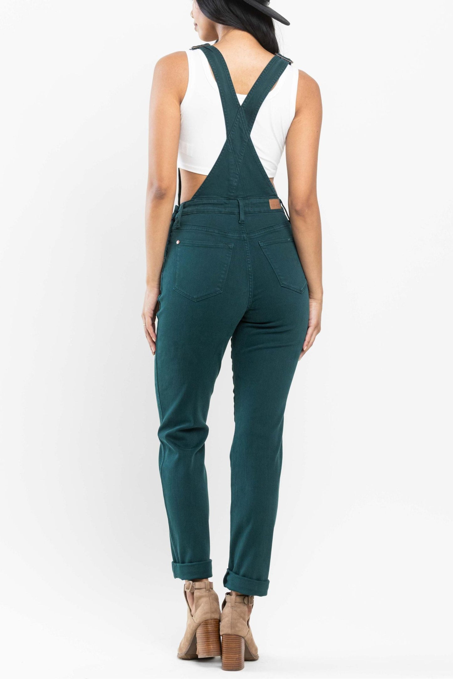 Judy Blue Teal Boyfriend Overalls