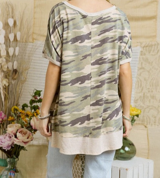 Camo Loose Fit Top