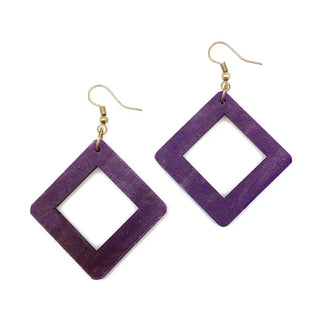 Omala Bold & Brash Collection Earrings - Open Square