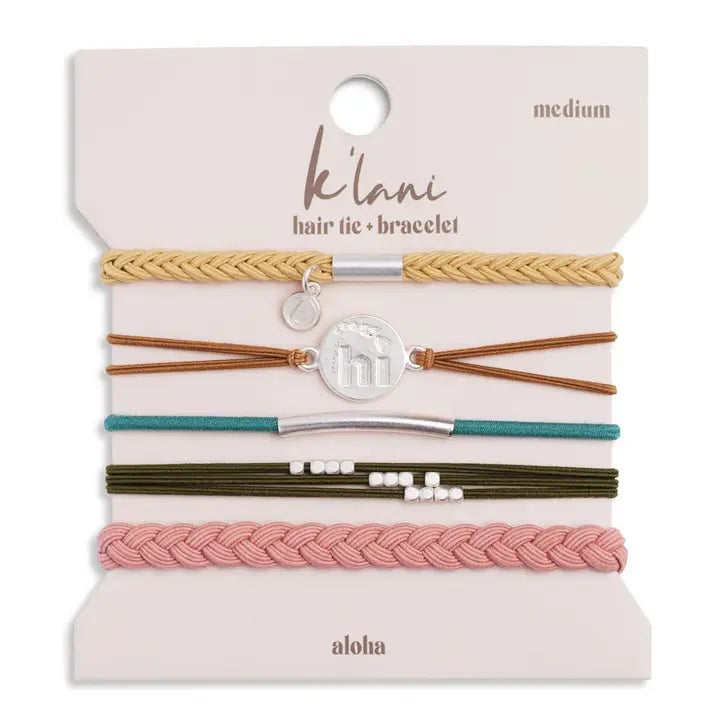 K'Lani Hair Tie Bracelets-Aloha