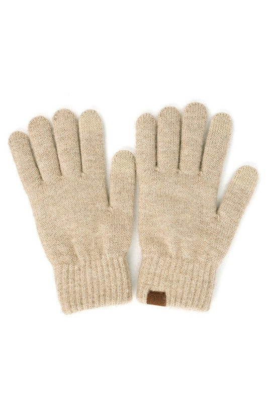 C.C Heather Knit Smart Tip Gloves