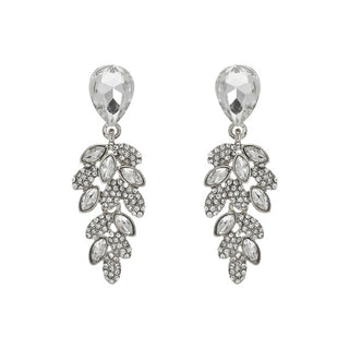 Crystal Drop Cluster Earrings