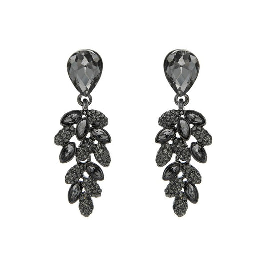 Crystal Drop Cluster Earrings