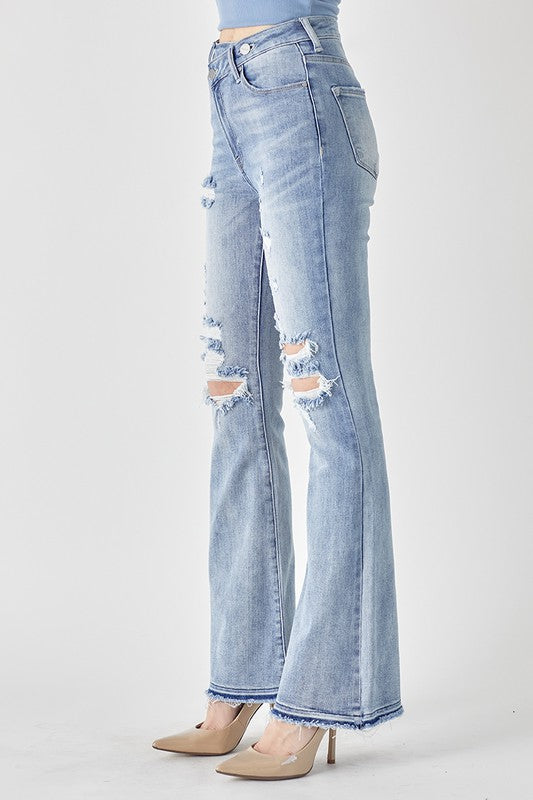 Risen, Sadie Whitewash Distress Jean