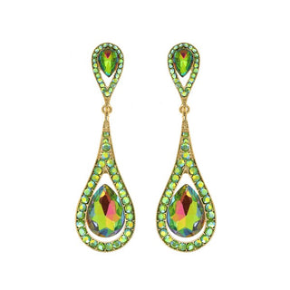 Classic 2-Tier Tear Drop Dangle Earrings