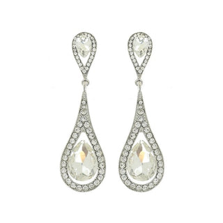 Classic 2-Tier Tear Drop Dangle Earrings