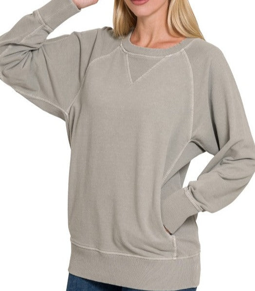Perfect Pullover Dyed Sweatshirt