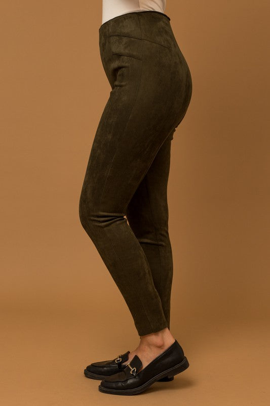 Suede Leggings