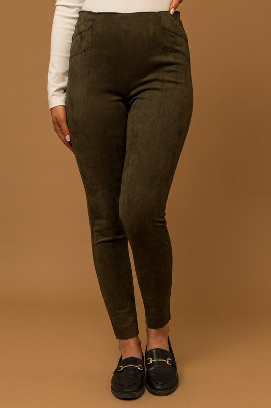 Suede Leggings