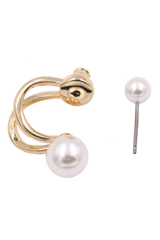 Cream Pearl Hook Earrings